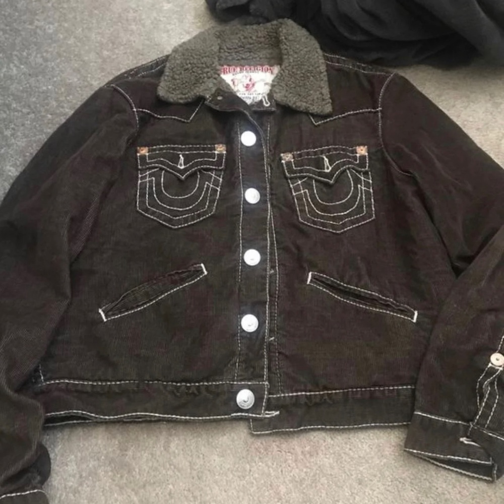 Brown corduroy men’s  True Religion jacket
